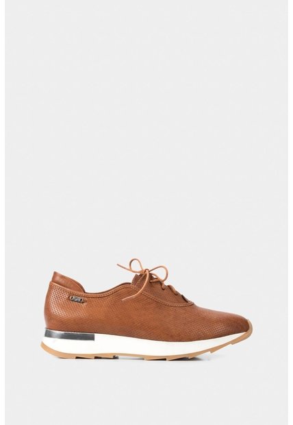 Zapatos Cordón De Cuero Para Mujer Suela Deportiva Zapatos Cordón De Cuero Para Mujer Suela Deportiva Miel 34 VÉLEZ