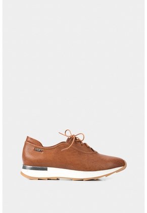 Zapatos Cordón De Cuero Para Mujer Suela Deportiva Zapatos Cordón De Cuero Para Mujer Suela Deportiva Miel 34 VÉLEZ