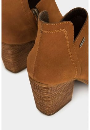 Botines Despuntados De Cuero Para Mujer Efecto Rústico Botines Despuntados De Cuero Para Mujer Efecto Rústico Miel 39 Vélez