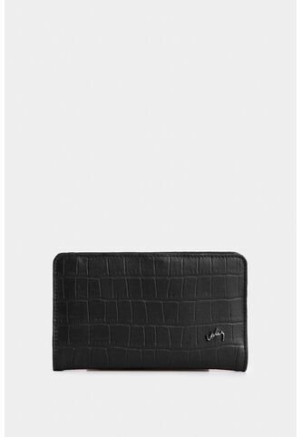 Billetera Oslo De Cuero Para Mujer Con Monedero Billetera Oslo De Cuero Para Mujer Con Monedero Negro VÉLEZ Vélez