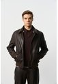 Chaqueta Aviador De Cuero Para Hombre Nila Chaqueta Aviador De Cuero Para Hombre Nila Cafe XXL VÉLEZ de Vélez