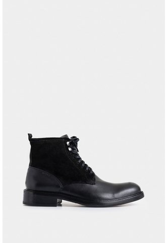 Botas Solar De Cuero Para Hombre Combinación De Texturas Botas Solar De Cuero Para Hombre Combinación De Texturas Negro 39 VÉLEZ Vélez
