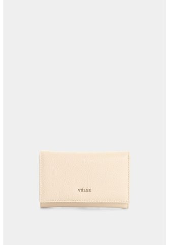 Billetera En Cuero Para Mujer Real 4.0 Billetera En Cuero Para Mujer Real 4.0 Crema VÉLEZ Vélez