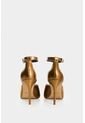 Sandalia Tacón Duna En Cuero Folia Para Mujer Peep Toe Sandalia Tacón Duna En Cuero Folia Para Mujer Peep Toe Bronce 36 VÉLEZ de Vélez