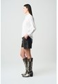 Camisa Manga Larga Basic En Tejido Plano Para Mujer Detalle Millaré Camisa Manga Larga Basic En Tejido Plano Para Mujer Detalle Millaré Blanco M VÉLEZ de Vélez