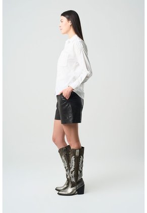 Camisa Manga Larga Basic En Tejido Plano Para Mujer Detalle Millaré Camisa Manga Larga Basic En Tejido Plano Para Mujer Detalle Millaré Blanco M VÉLEZ
