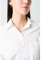 Camisa Manga Larga Basic En Tejido Plano Para Mujer Detalle Millaré Camisa Manga Larga Basic En Tejido Plano Para Mujer Detalle Millaré Blanco M VÉLEZ de Vélez