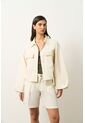 Chaqueta Senda Trucker Para Mujer Oversized Chaqueta Senda Trucker Para Mujer Oversized Crema XL VÉLEZ de Vélez