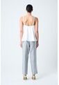 Camisa Canes Fit Holgado Para Mujer Detalle Trenzado Camisa Canes Fit Holgado Para Mujer Detalle Trenzado Crema XL VÉLEZ de Vélez