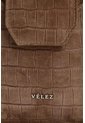 Porta Celular Serpia De Cuero Para Mujer Grabado Porta Celular Serpia De Cuero Para Mujer Grabado Tabaco VÉLEZ de Vélez