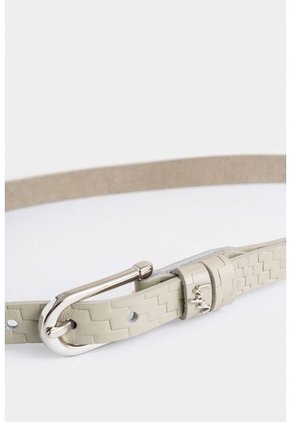 Cinturón Unifaz Mora De Cuero Para Mujer Placa Trenza Cinturón Unifaz Mora De Cuero Para Mujer Placa Trenza Blanco M VÉLEZ