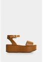 Sandalia Plataforma De Cuero Para Mujer Soren Sandalia Plataforma De Cuero Para Mujer Soren Miel 38 VÉLEZ de Vélez