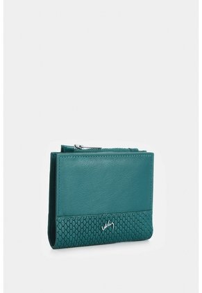 Billetera De Cuero Grabado Para Mujer Golden Billetera De Cuero Grabado Para Mujer Golden Agua Marina VÉLEZ