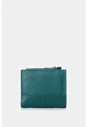 Billetera De Cuero Grabado Para Mujer Golden Billetera De Cuero Grabado Para Mujer Golden Agua Marina VÉLEZ