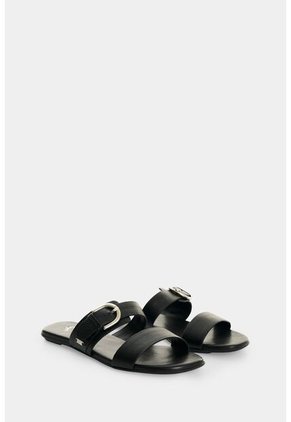 Sandalia Plana Para Mujer Ikal Sandalia Plana Para Mujer Ikal Negro 34 VÉLEZ
