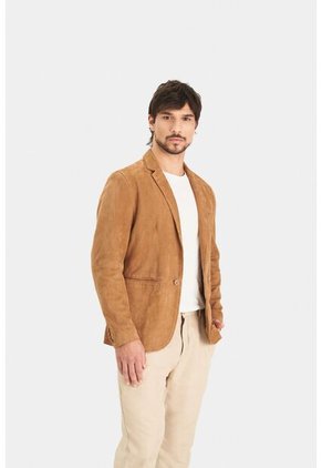 Blazer Niger De Gamuza Para Hombre Fit Semi Ajustado Blazer Niger De Gamuza Para Hombre Fit Semi Ajustado Miel L VÉLEZ