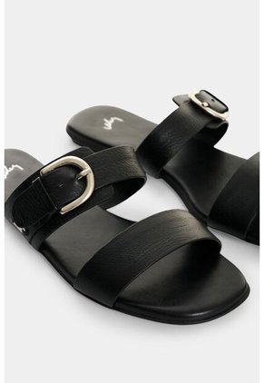 Sandalia Plana Para Mujer Ikal Sandalia Plana Para Mujer Ikal Negro 34 VÉLEZ