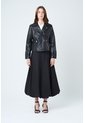 Chaqueta Biker Island De Cuero Para Mujer Fit Ajustado Chaqueta Biker Island De Cuero Para Mujer Fit Ajustado Negro XXL VÉLEZ de Vélez