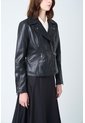 Chaqueta Biker Island De Cuero Para Mujer Fit Ajustado Chaqueta Biker Island De Cuero Para Mujer Fit Ajustado Negro XXL VÉLEZ de Vélez