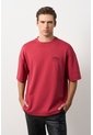 Camiseta Relaxed Fit Para Hombre Camiseta Relaxed Fit Para Hombre Rojo XS VÉLEZ de Vélez