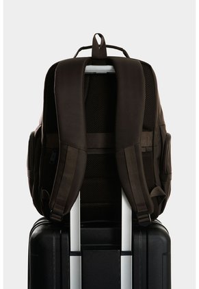 Morral Edén En Lona Y Cuero Para Hombre Multifuncional Morral Edén En Lona Y Cuero Para Hombre Multifuncional Cafe VÉLEZ