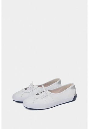 Tenis Planos Atenas De Cuero Para Mujer Casual Tenis Planos Atenas De Cuero Para Mujer Casual Blanco 38 VÉLEZ