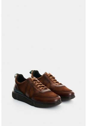 Tenis En Cuero Para Hombre Halo 2 Tenis En Cuero Para Hombre Halo 2 Miel 43 VÉLEZ
