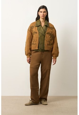 Cardigan En Lana Para Mujer Surco Cardigan En Lana Para Mujer Surco Miel M VÉLEZ Vélez