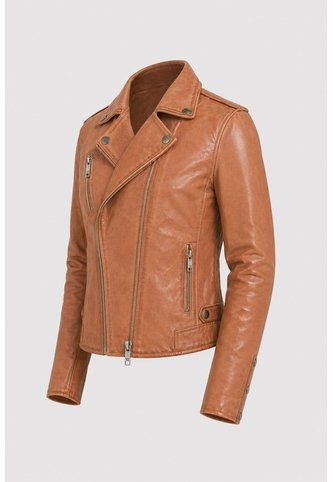 Chaqueta Biker Natura De Cuero Para Mujer Semi Ajustada Chaqueta Biker Natura De Cuero Para Mujer Semi Ajustada Miel XL VÉLEZ Vélez