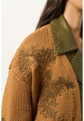 Cardigan En Lana Para Mujer Surco Cardigan En Lana Para Mujer Surco Miel XL VÉLEZ