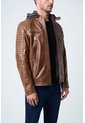 Chaqueta Belmont De Cuero Para Hombre Capucha Y Pechera Chaqueta Belmont De Cuero Para Hombre Capucha Y Pechera Miel M VÉLEZ de Vélez
