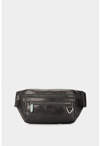 Riñonera Tivoli De Cuero Para Hombre Reata En Nylon Negro Riñonera Tivoli De Cuero Para Hombre Reata En Nylon Negro VÉLEZ Vélez