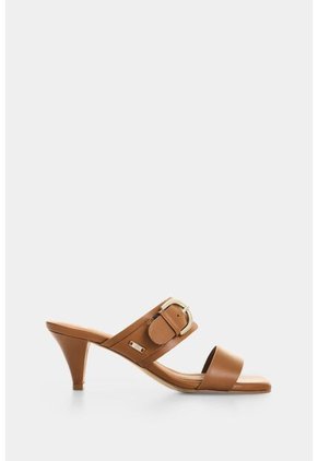 Sandalia Tacón En Cuero Para Mujer Ikal Sandalia Tacón En Cuero Para Mujer Ikal Miel 36 VÉLEZ