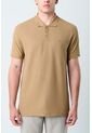 Polo Para Hombre Semi Fit Detalle Jacquard Polo Para Hombre Semi Fit Detalle Jacquard Tabaco XXL VÉLEZ de Vélez
