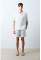 Camisa Manga Corta En Lino Para Hombre Málaga Camisa Manga Corta En Lino Para Hombre Málaga Blanco L VÉLEZ de Vélez