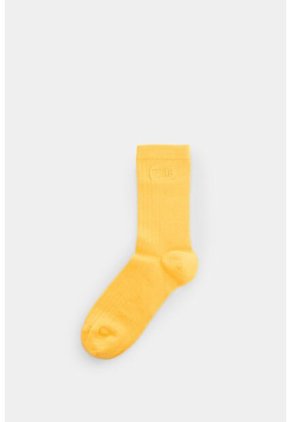 Calcetines Media Pierna Acanalado Para Hombre Calcetines Media Pierna Acanalado Para Hombre Amarillo XS VÉLEZ