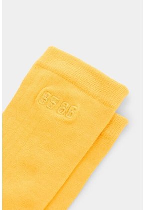 Calcetines Media Pierna Acanalado Para Hombre Calcetines Media Pierna Acanalado Para Hombre Amarillo XS VÉLEZ