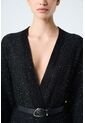 Cardigan Antares Para Mujer Tejido Cardigan Antares Para Mujer Tejido Negro XS VÉLEZ de Vélez