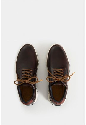 Zapatos Cordón Winter De Cuero Para Hombre Suela En Contraste De Color Zapatos Cordón Winter De Cuero Para Hombre Suela En Contraste De Color Cafe 43 Vélez