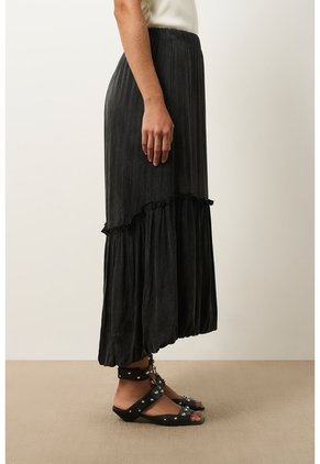 Falda Larga Wayra Para Mujer Balloon Falda Larga Wayra Para Mujer Balloon Negro 14 VÉLEZ