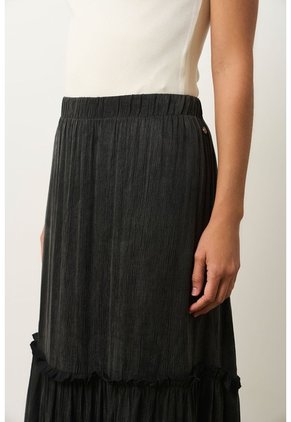 Falda Larga Wayra Para Mujer Balloon Falda Larga Wayra Para Mujer Balloon Negro 14 VÉLEZ