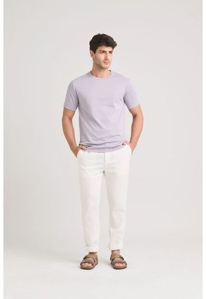 Camiseta Micropima Arizona Para Hombre Semi Ajustada Camiseta Micropima Arizona Para Hombre Semi Ajustada Lila L VÉLEZ