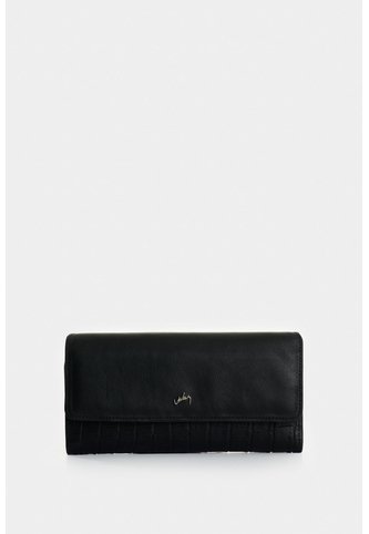 Porta Chequera Extravaganza De Cuero Para Mujer Grabado Porta Chequera Extravaganza De Cuero Para Mujer Grabado Negro VÉLEZ Vélez
