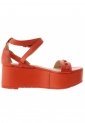 Sandalia plataforma Vélez Naranja de Vélez