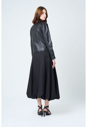 Chaqueta Biker Island De Cuero Para Mujer Fit Ajustado Chaqueta Biker Island De Cuero Para Mujer Fit Ajustado Negro L VÉLEZ