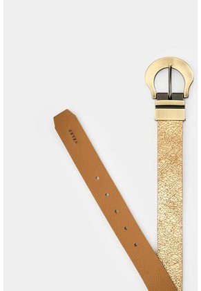 Cinturón Bruma Doble Faz En Cuero Folia Para Mujer Cinturón Bruma Doble Faz En Cuero Folia Para Mujer Dorado L VÉLEZ