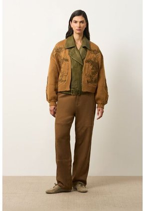 Cardigan En Lana Para Mujer Surco Cardigan En Lana Para Mujer Surco Miel XS VÉLEZ