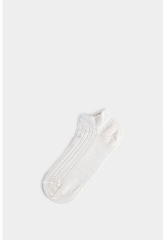 Calcetines Tobilleros Sereno Para Mujer Detalle Lúrex Calcetines Tobilleros Sereno Para Mujer Detalle Lúrex Crema XS VÉLEZ Vélez