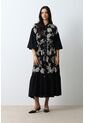 Vestido Bordado Cuello Nerú Para Mujer Efos Vestido Bordado Cuello Nerú Para Mujer Efos Negro 12 VÉLEZ de Vélez