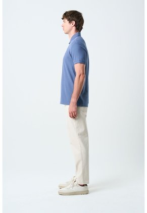 Polo Manga Corta Essential Para Hombre Textura Polo Manga Corta Essential Para Hombre Textura Azul L VÉLEZ